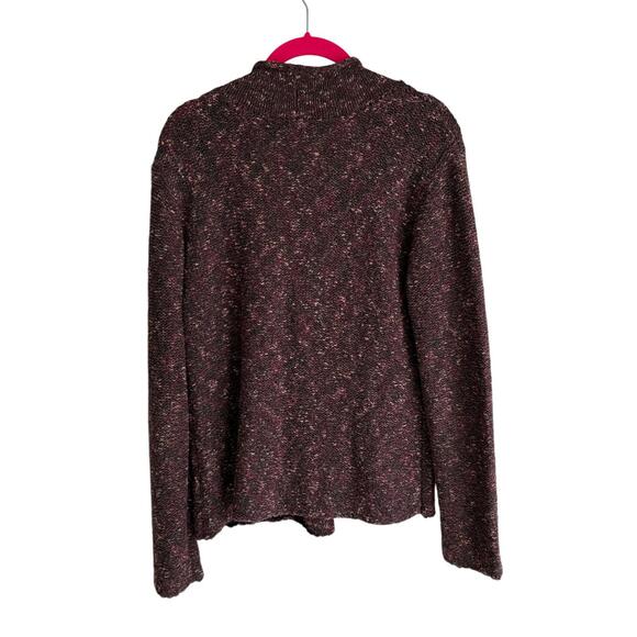 J.JILL Purple Pink Marbled‎ Single Button Knit Ladies Cardigan, M - Picture 2 of 4